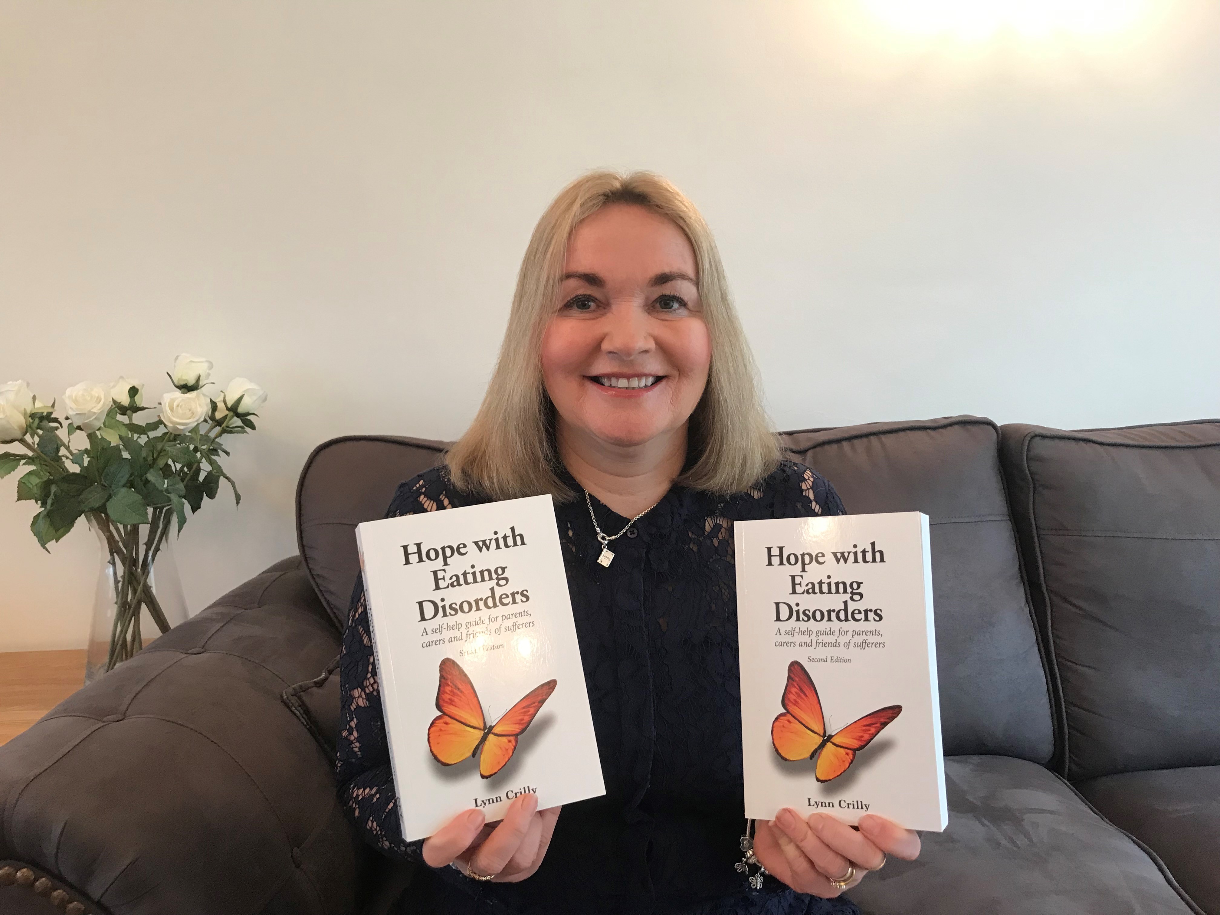 Lynn Crilly with books