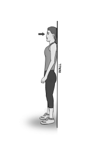 STANDING NECK PUSH AGAINST WALL